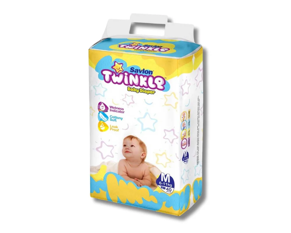 Savlon Twinkle Baby Pant Diaper (Size M)